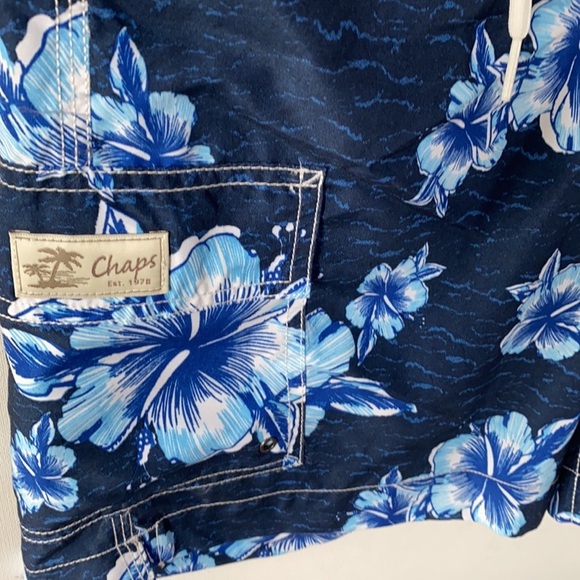 Mens Chaps Adriatic Floral Swimming Shorts Trunks, Size M - Picture 6 of 9